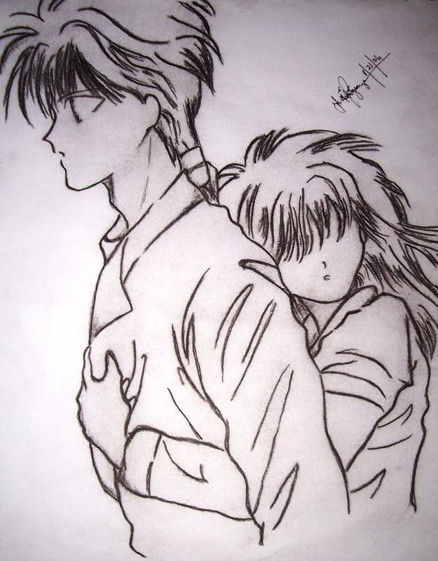 anime drawings of love. wahehehe i love drawing