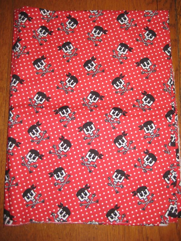 Square Skeletons Cotton Fabric 1 1/2+ Yard