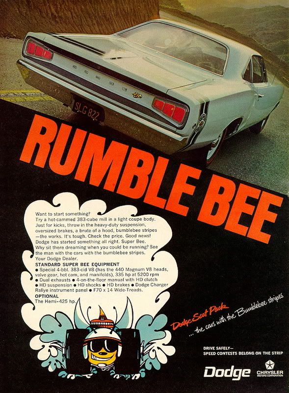most excellent...that rumblebee ad is the one I posted the other