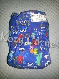 Monsters OS Hybrid Fitted Diaper 