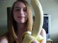 deepthroat banana Teen