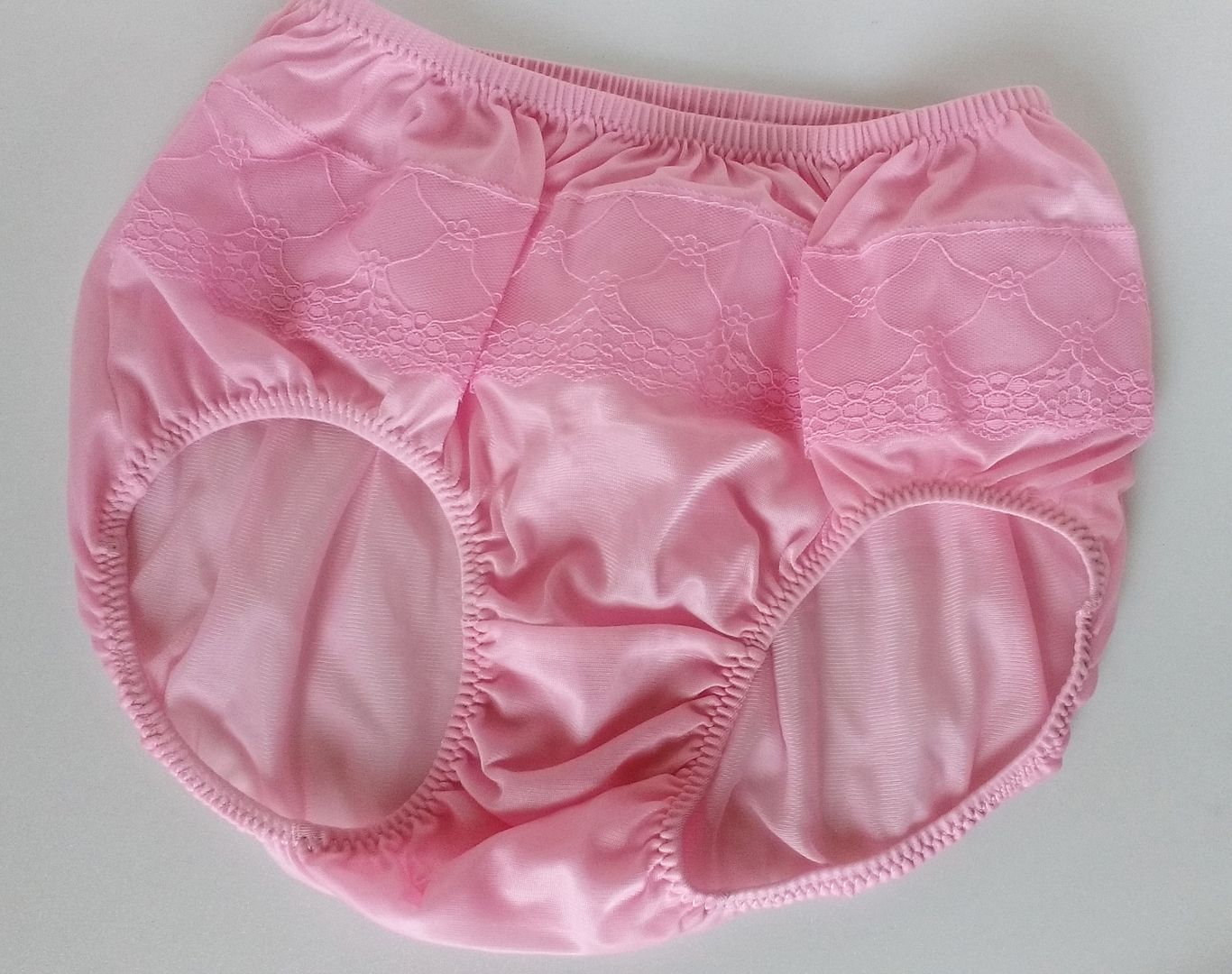 Sheer Bubble Bum Candy Pink Nylon Pinup Panties Full Cut Knickers S eBay