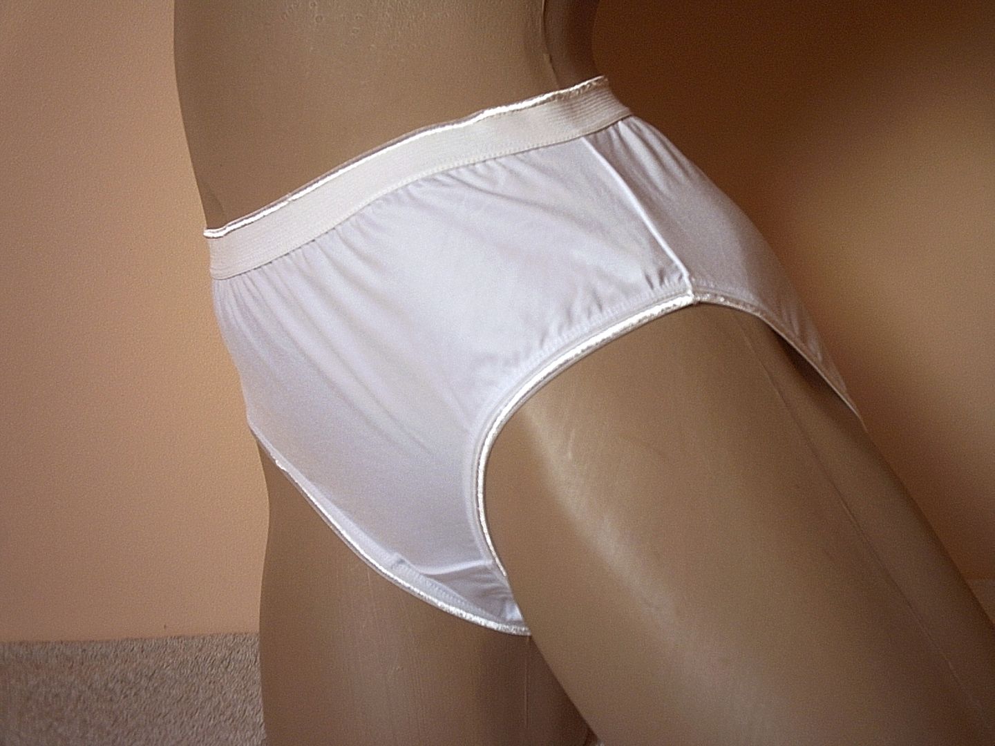 Silky Smooth Microfibre White High Leg Brief Panties Knickers Ebay