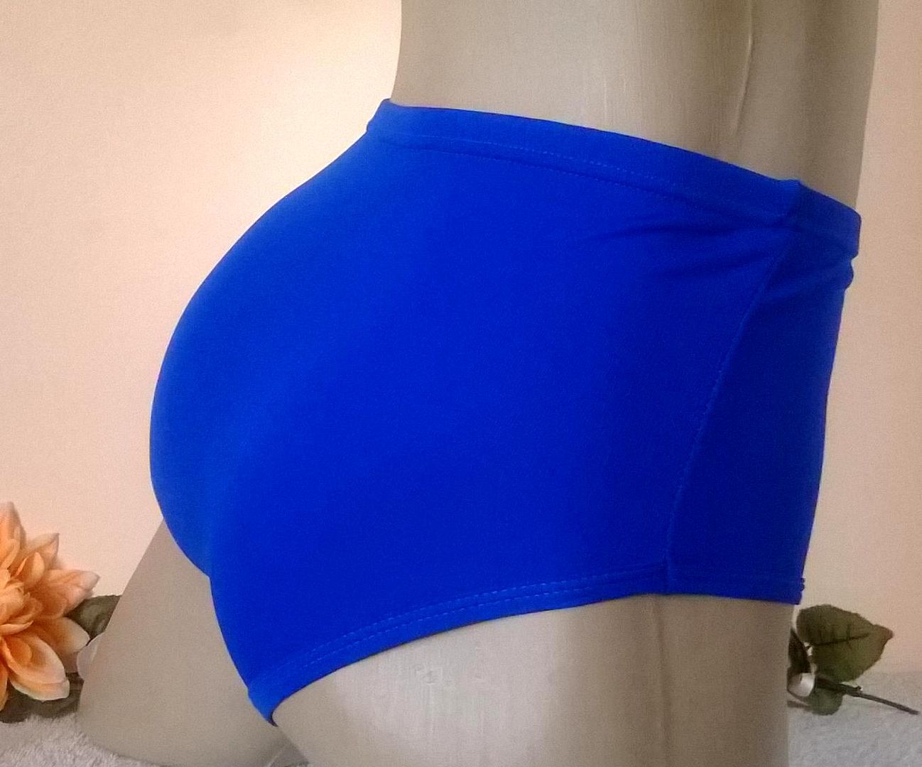 Girls / Petite Ladies Blue Nylon School Sports Gym Briefs Knckers 34