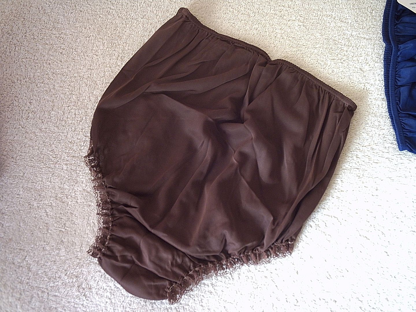 Brown Vintage Walker Reid Full Cut Nylon Knickers Wx Ebay 