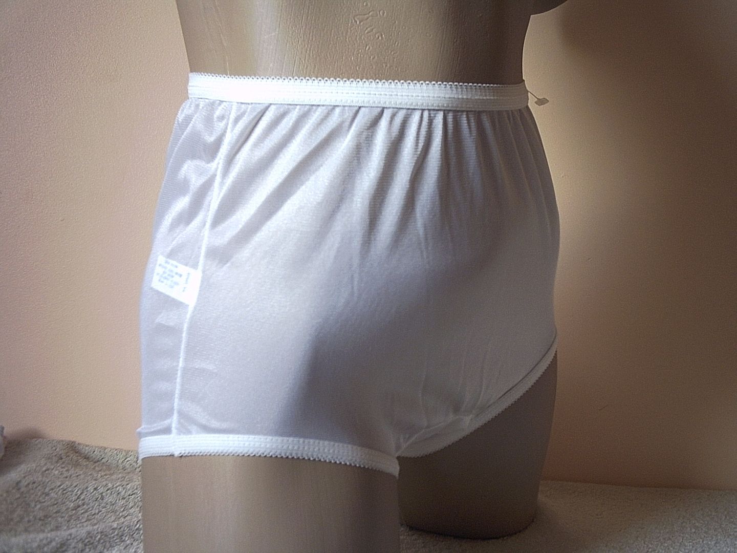 Silky Virgin White Sheer Nylon Full Cut Panties Vintage Mushroom Gusset Sm 40 Ebay