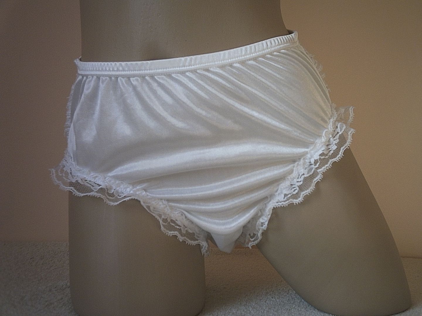 Virgin White Ruffle Bum French Maids Frilly Knickers S EBay