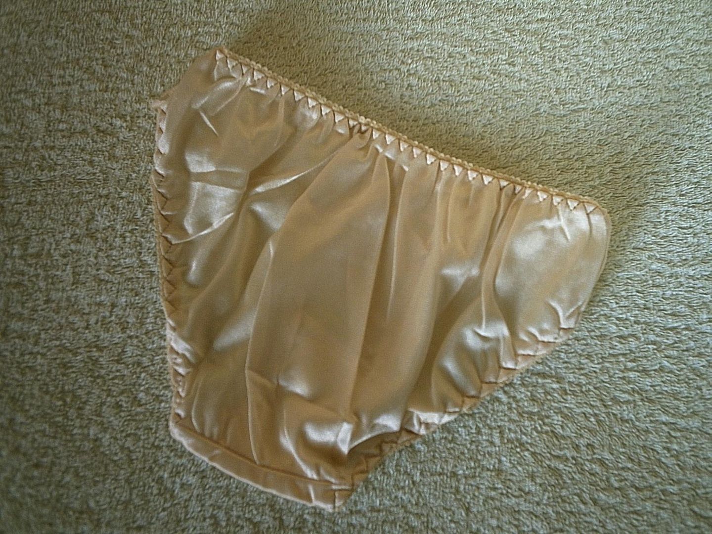 Silky Nude Cream Nylon Vintage Style Nylon Lace Bikini Brief Panties Knickers S Ebay