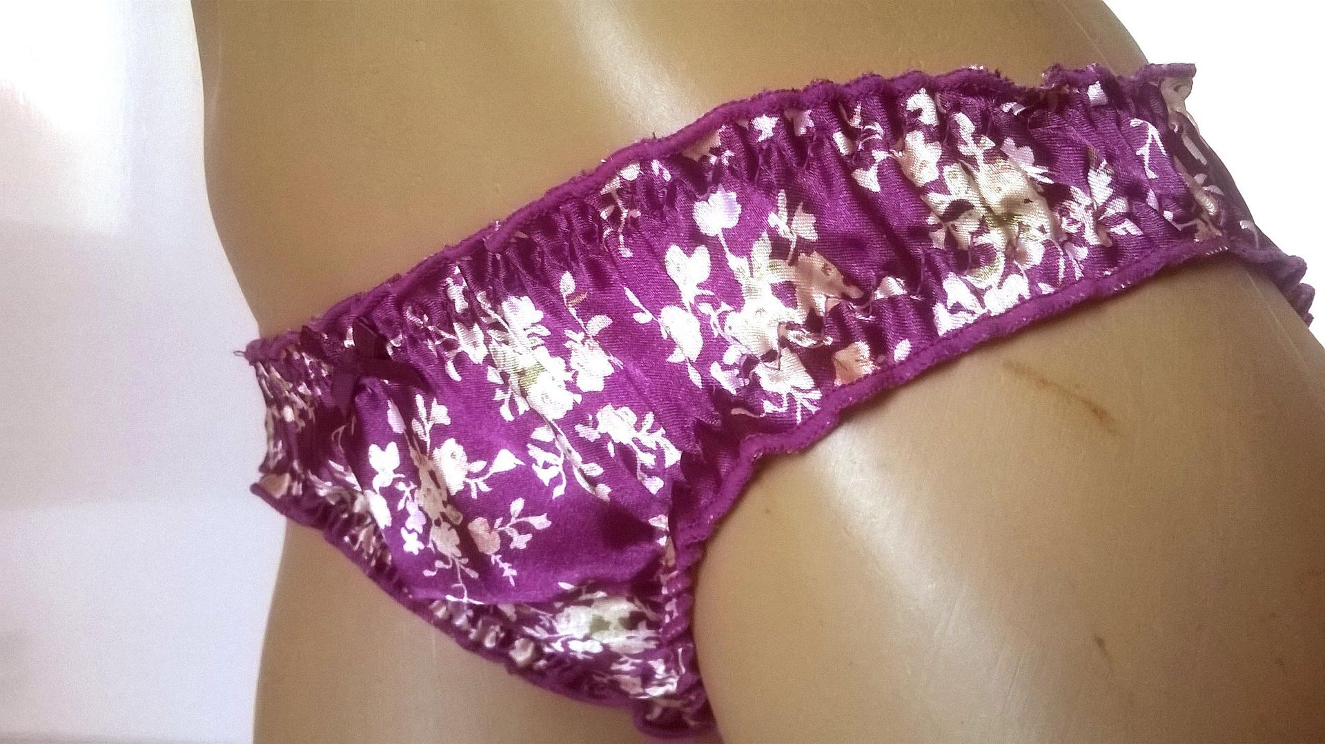 Cute Satin Print Bikini Panties Knickers L 4244" Hips* eBay