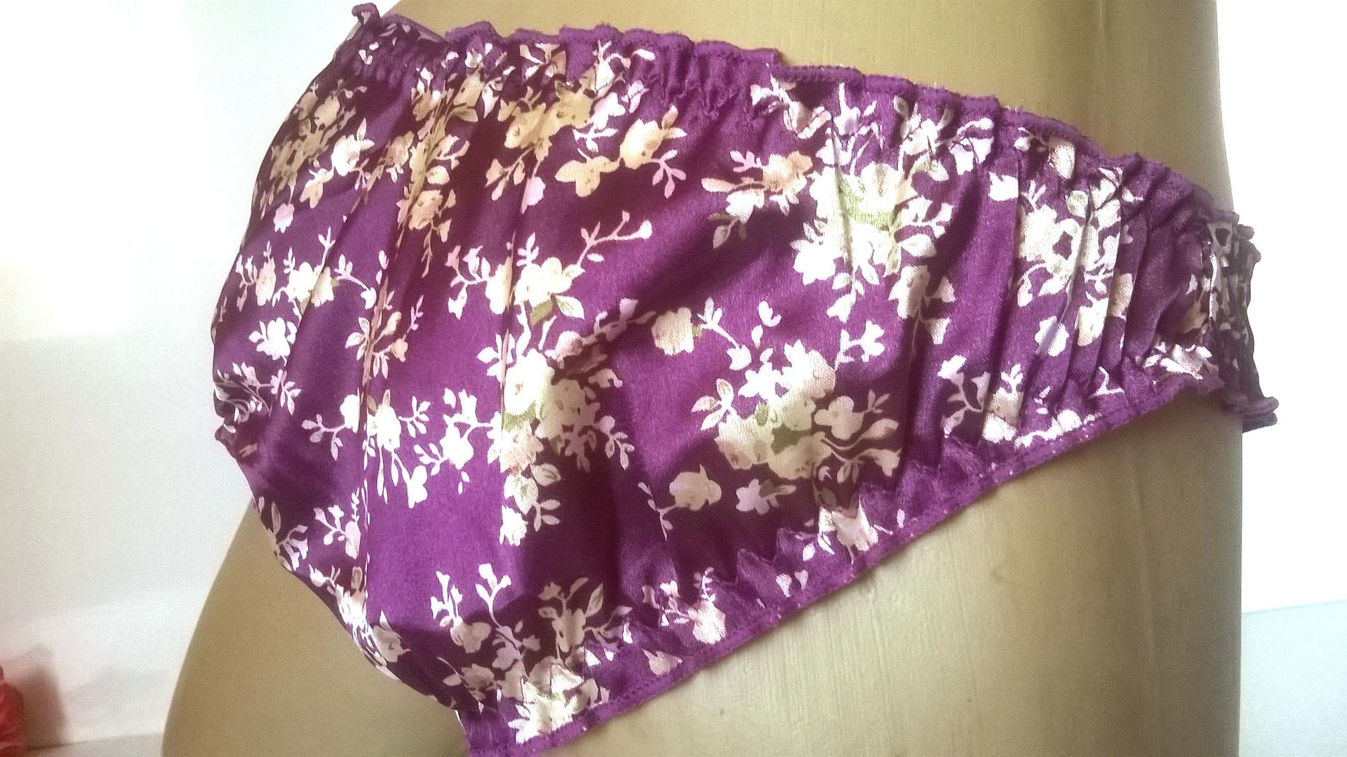 Cute Satin Print Bikini Panties Knickers L 4244" Hips* eBay
