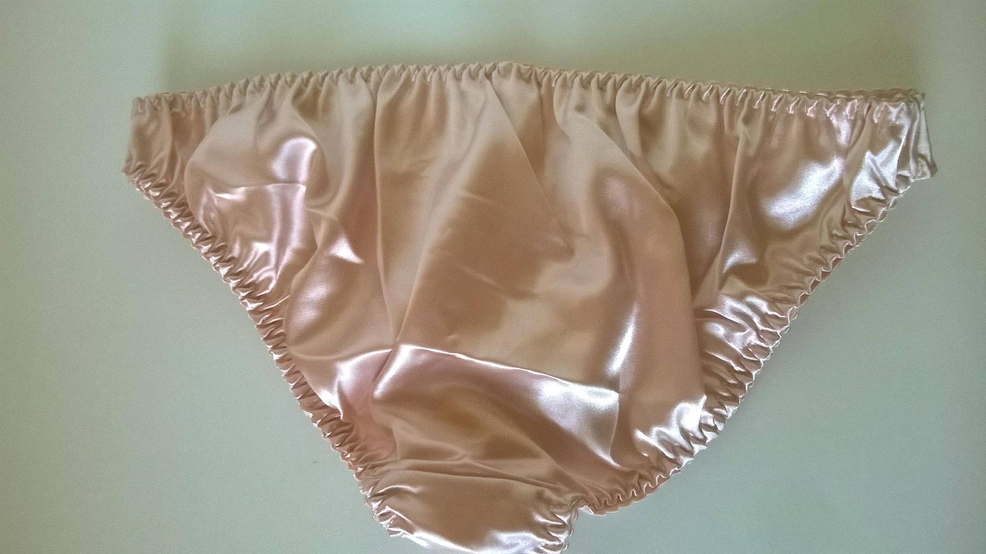 Cute Vintage Pink Satin Low Rise Mini Bikini Panties Knickers Uk Large Ebay 0049