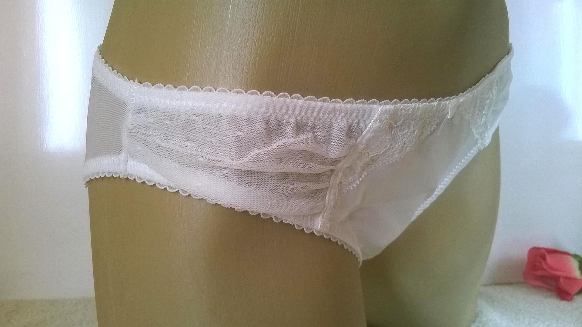 Ivory Satin Lace Bridal Bikini Panties Brief Knickers Uk My XXX Hot Girl