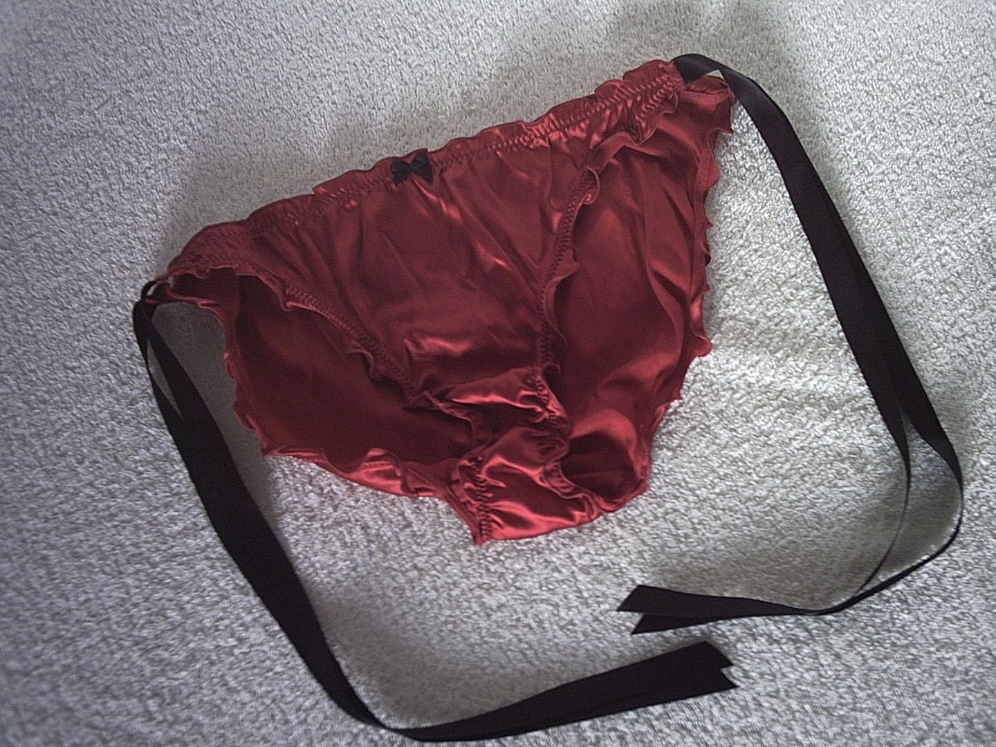 Mink Silk Satin Bikini Panties with Large Silk Satin Bow 14L eBay