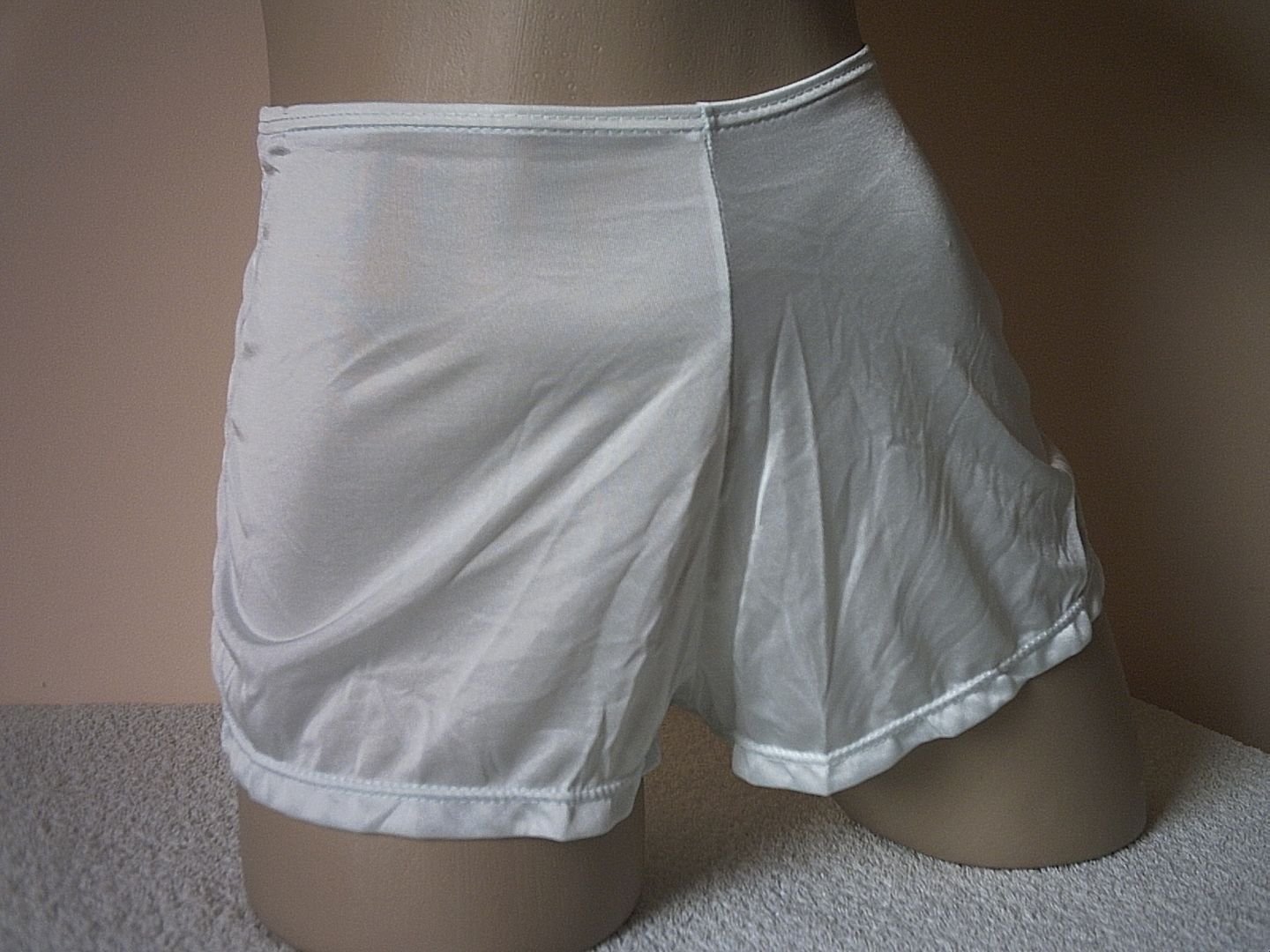 Baby Blue Slippery Nylon Tactel Short Style Tap Panties French