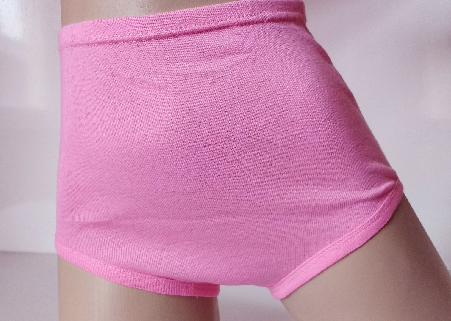 Candy Pink Sports Netball Gym Panties Knickers Cotton Spandex Briefs UK