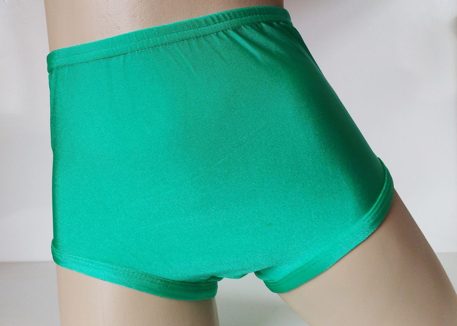 Jade Green Spandex High Waist Netball Knickers Panties 1