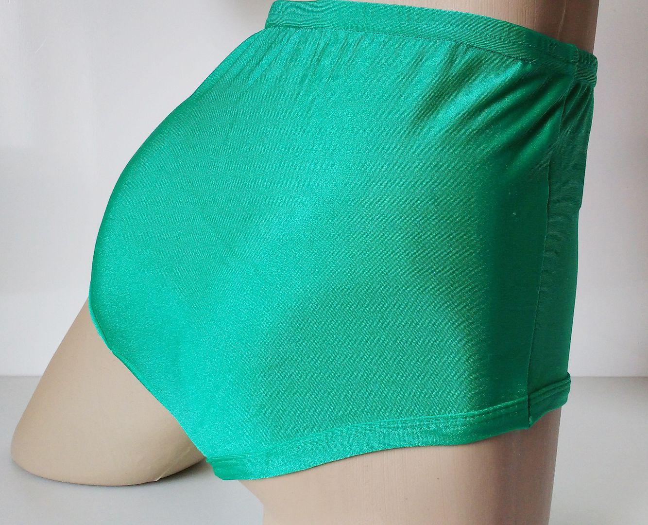 Jade Green Nylon Spandex Sports Netball Panties Knickers Briefs UK M 12