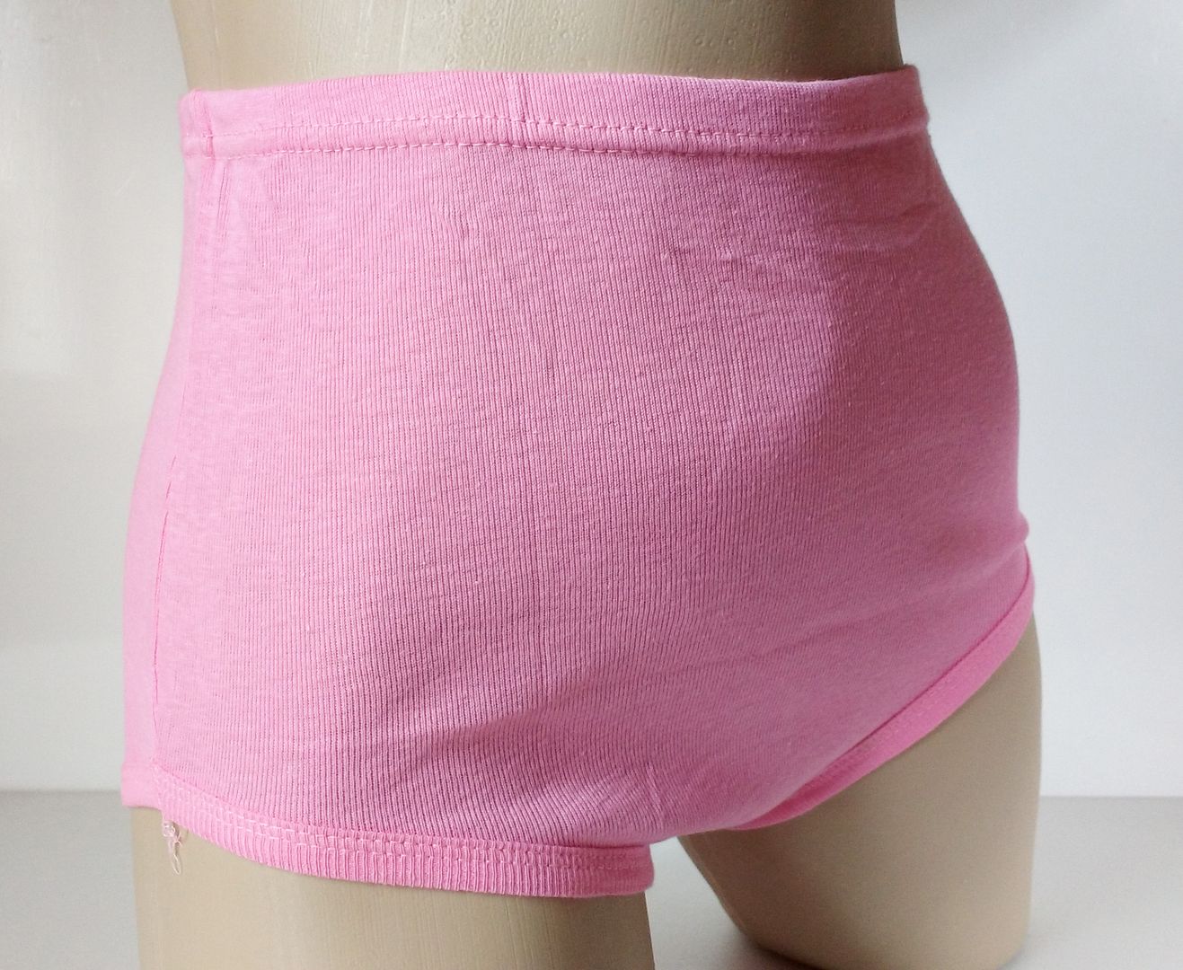 Candy Pink Cotton High Waist Netball Knickers Pants 6