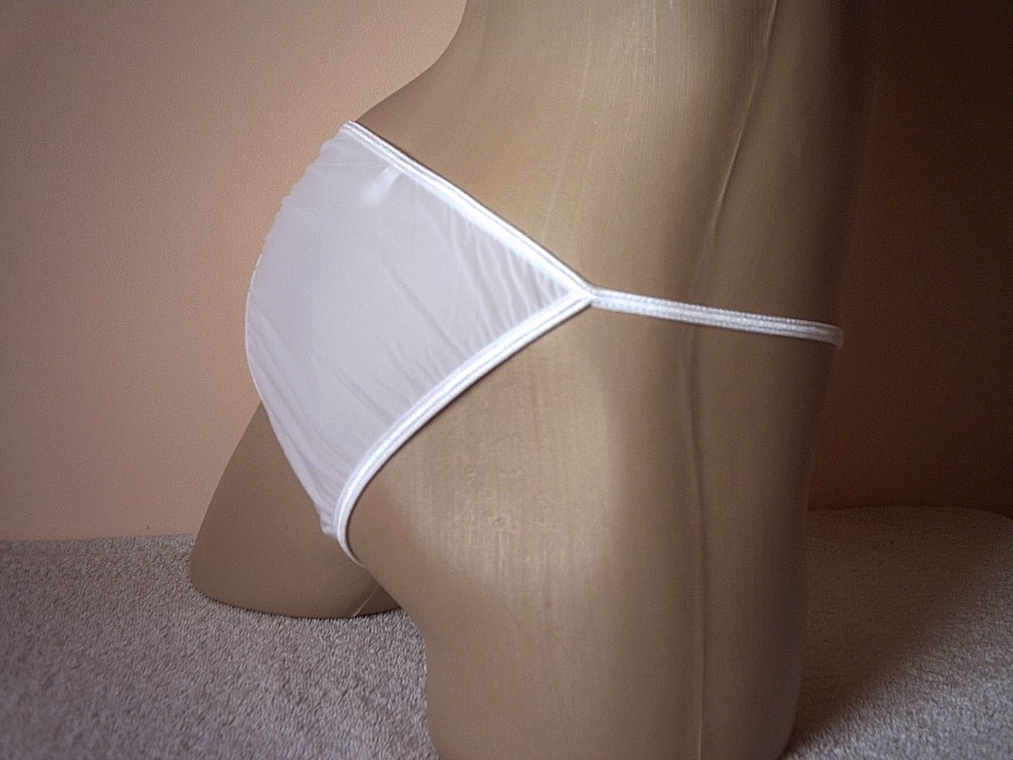 Sexy Mens Silky White Micro Mini String Bikini Brief Pouch Pants Knickers Osr Ebay 