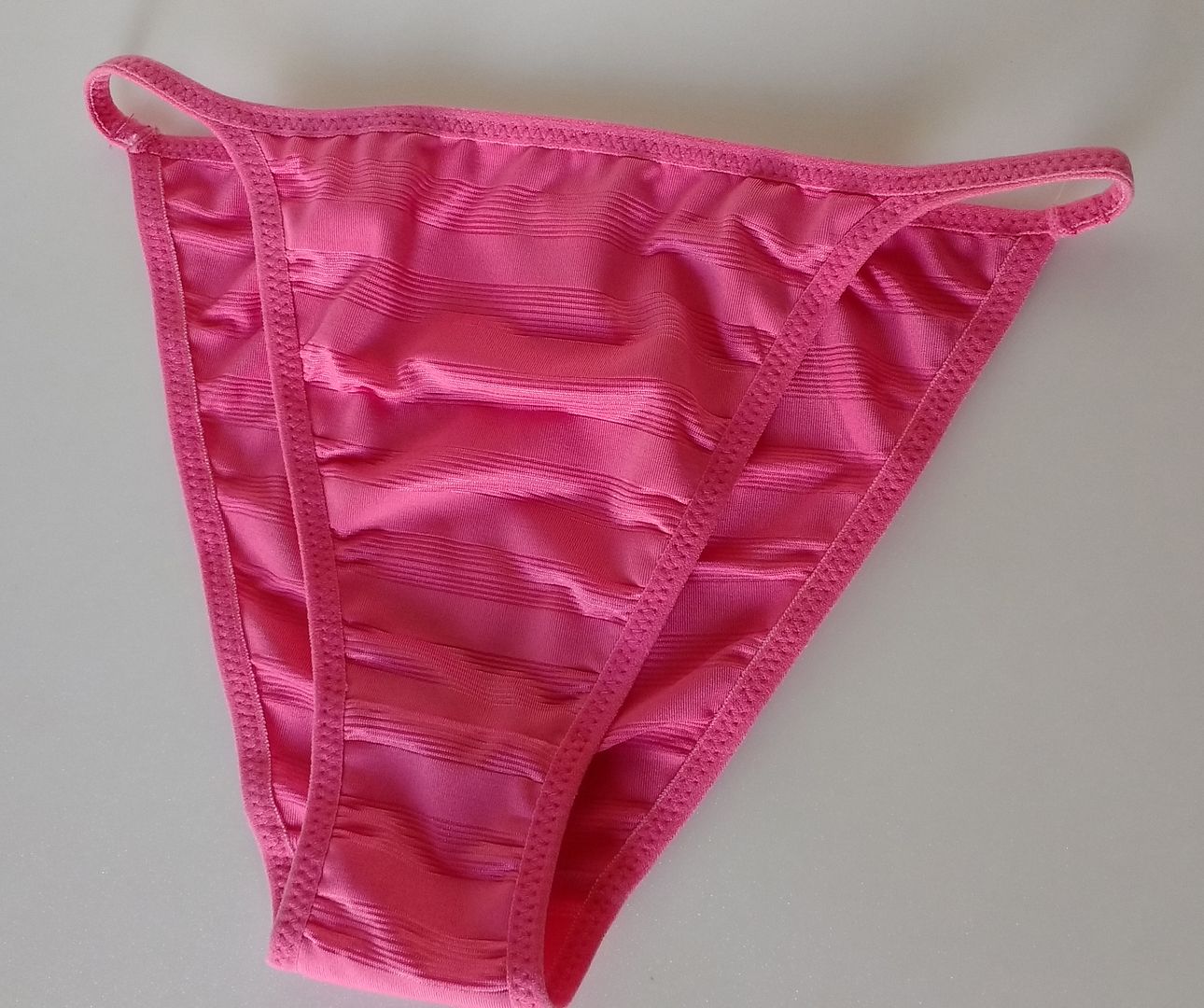 Pretty Hot Pink String Bikini Half Back Panties Tanga Knickers UK 12