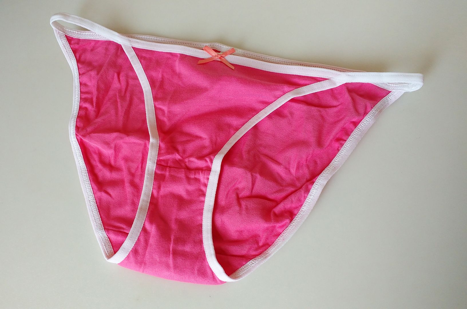 Candy Pink String Bikini Panties Tanga Knickers Ladies Uk 6 8 Girls 12 15yrs Ebay 