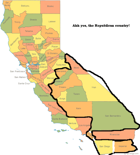 California+counties+political