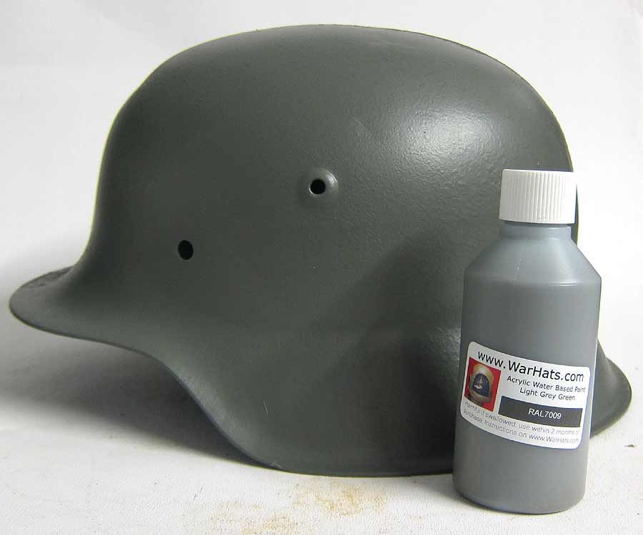 WW2 German Helmet Paint RAL7009 Light Grey Green Smooth Matt WWII Acrylic