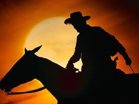 cowboy riding into sunset Pictures, Images and Photos