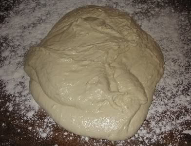 dough poured