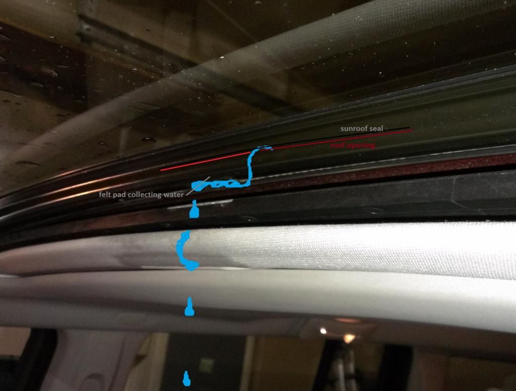 sunroof leaking jeep commander drain felt forums 2007 water discussion tubes general