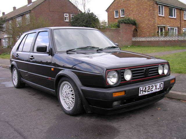 MK2 Gti 8v Big Bumper slammed on BBS's VZi Europe's largest VW 