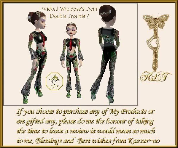 Wicked Wiz Rose Twin Outfit