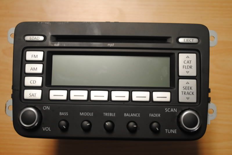 FS OEM MK5 stereo w/code Indash CD, SAT, etc VW Vortex Volkswagen