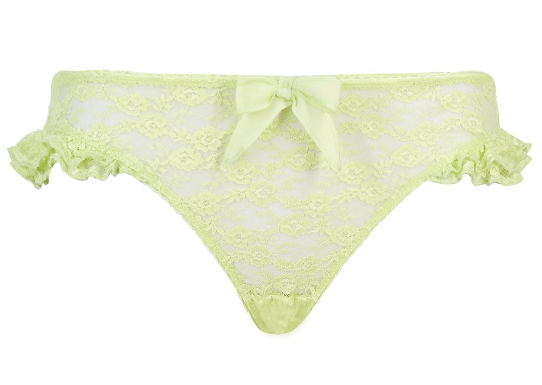 Cute Stretch Apple Lace Frilly Bikini Brief Knickers Panties 12 M 3839 1922