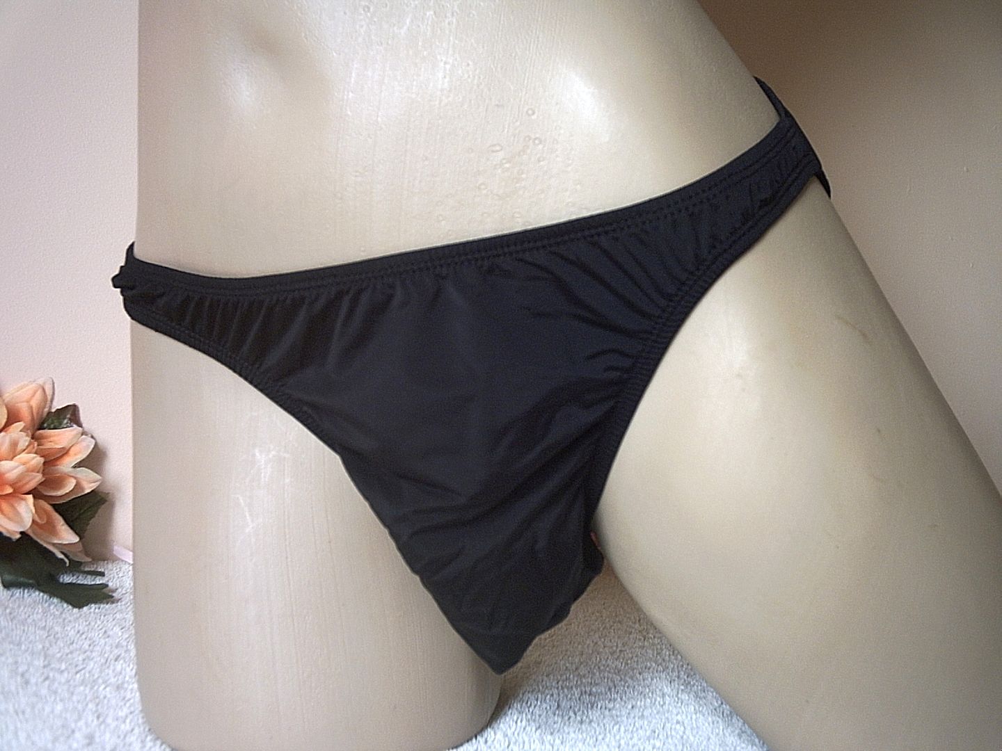 Sexy Men's Black Silky Mini Bikini Brief Pouch Pants Panties Knickers Osr