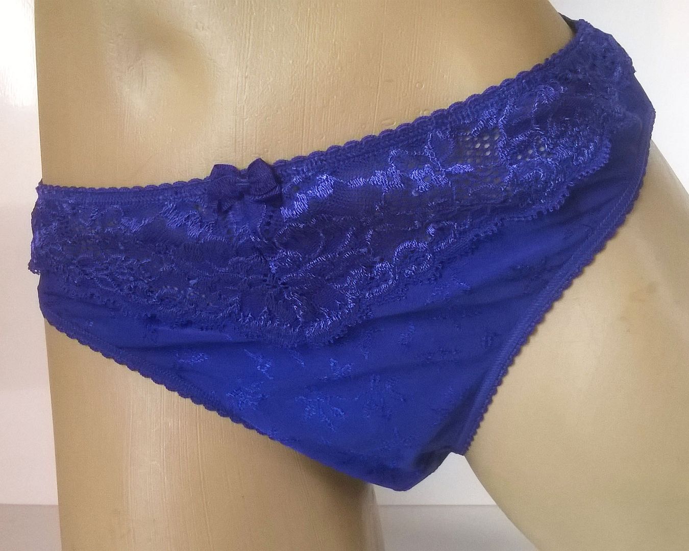 Royal Blue Panties Tiny Blonde Teen