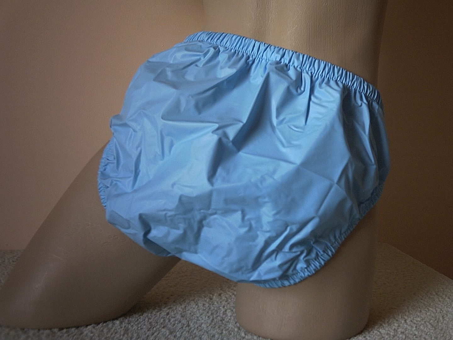 PVC Plastic Sky Blue High Leg Full Back Bikini Style - Panties Pants ...