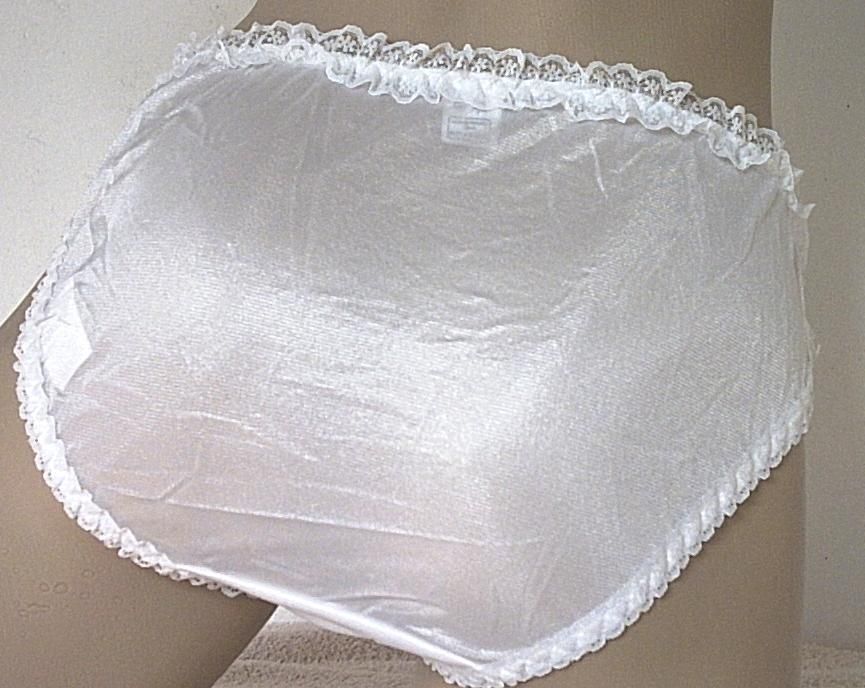 Silky Little White Frilly Nylon Schoolgirl Panties Vintage Knickers S 8 ...