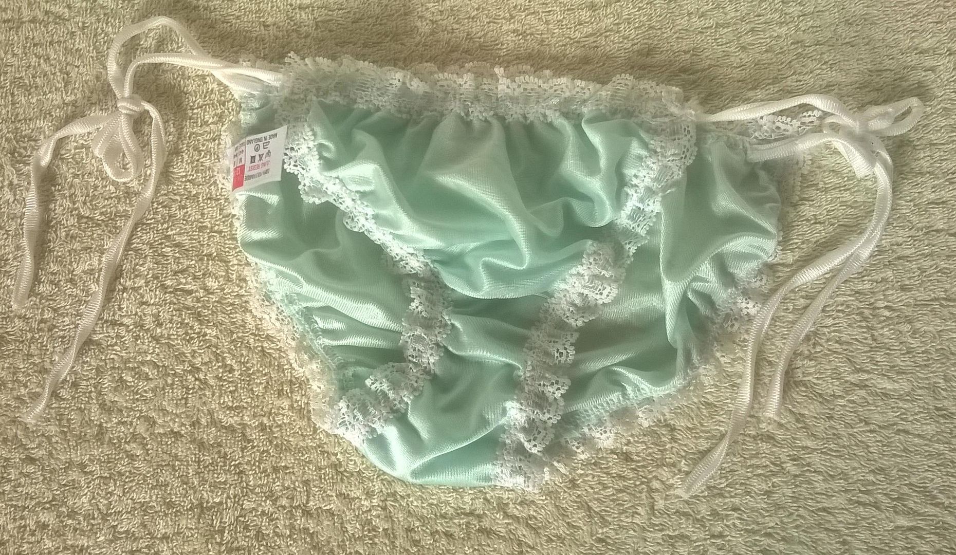 Cute Peppermint Vintage Tie String Bikini Tie Panties Babydoll Frilly ...