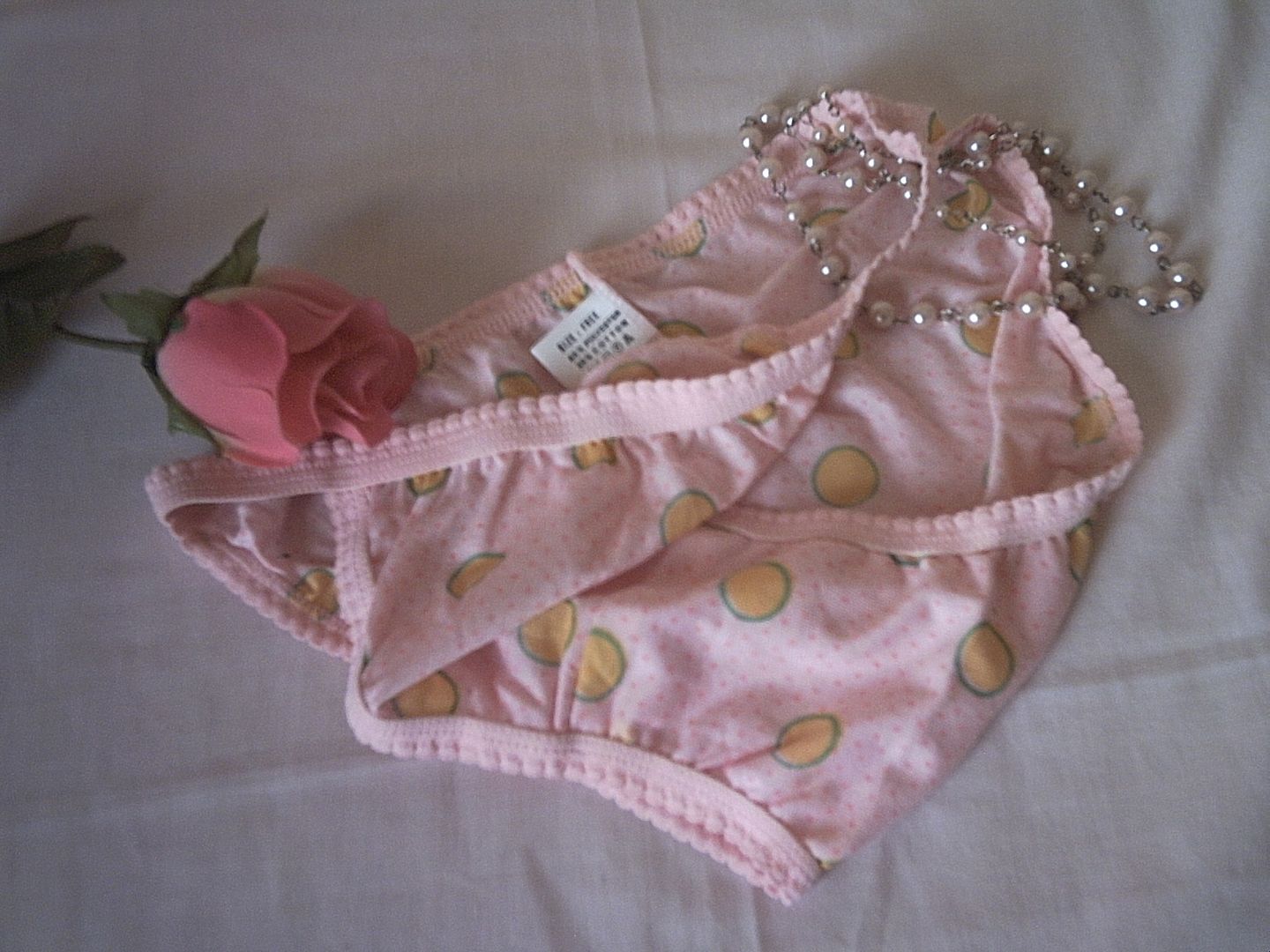 Cute Baby Pink Low Rise Cotton String Bikini Tanga Knickers M
