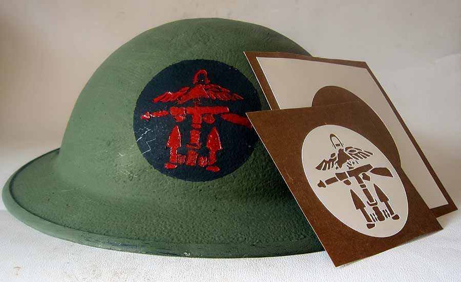 British Helmet Stencil WW2 Combined Operations Commando