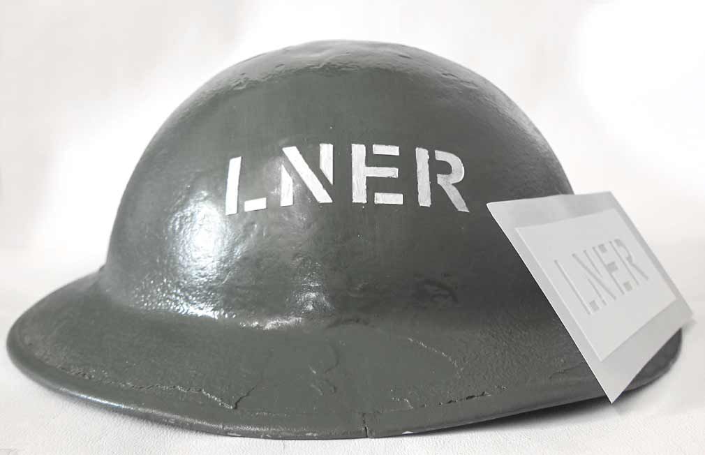 British LNER Helmet Stencil WW2