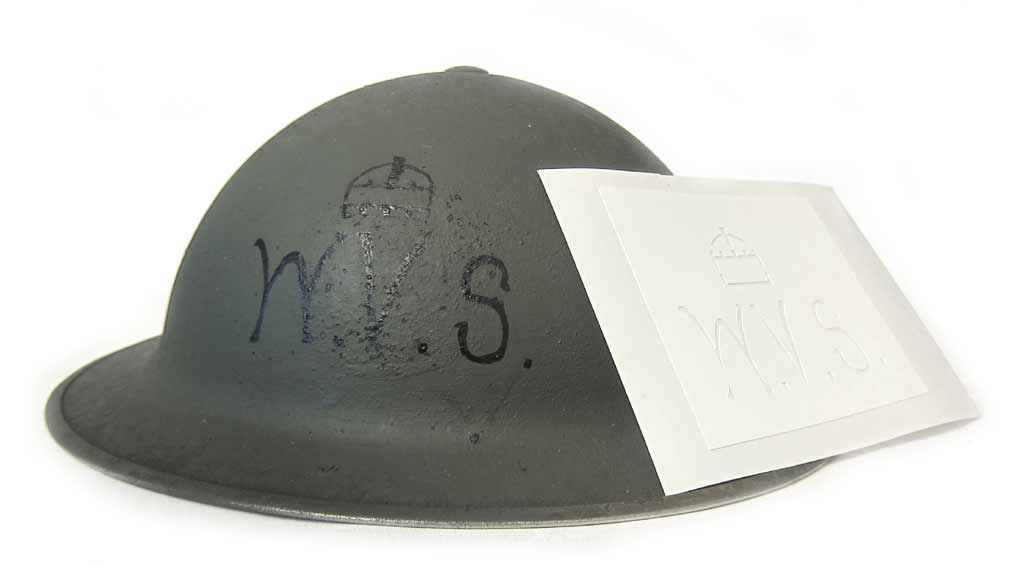 British WVS Helmet Stencil WW2