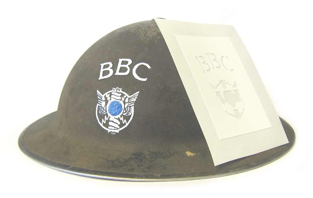 British BBC Helmet Stencil WW2