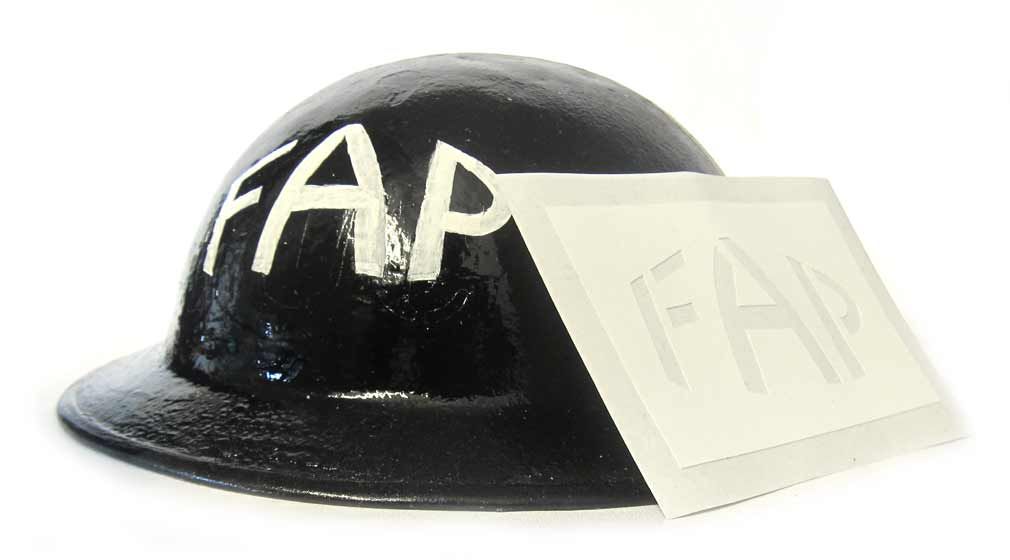 British FAP Helmet Stencil WW2