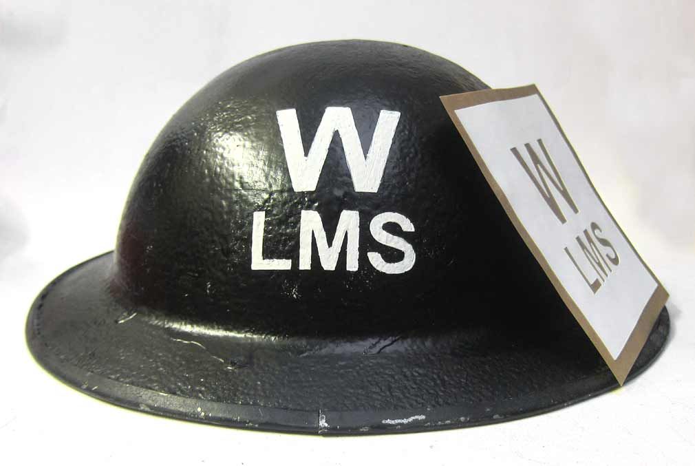 British LMS Warden Helmet Stencil WW2