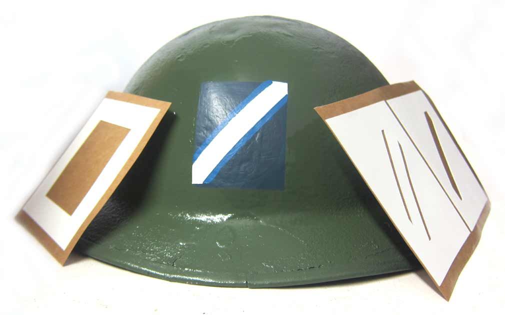 British Observer Corps Helmet Stencil WW2