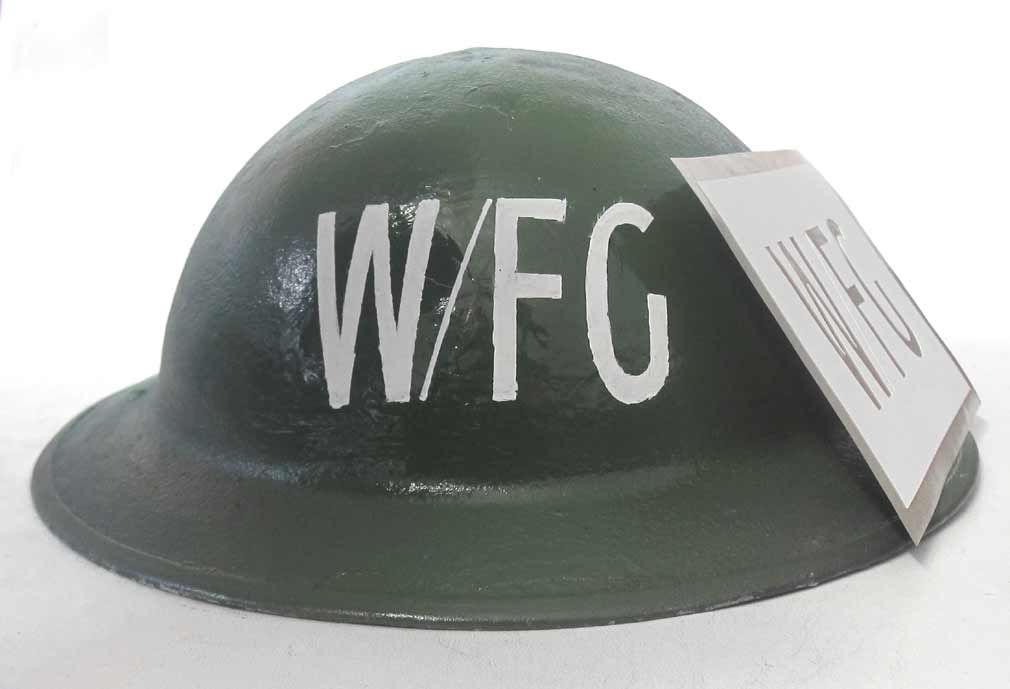 British Warden Fire Guard Helmet Stencil WW2