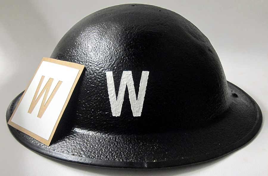 British Warden Helmet Stencil WW2
