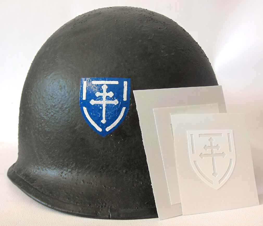 79th Inf Div US Helmet Stencil WW2